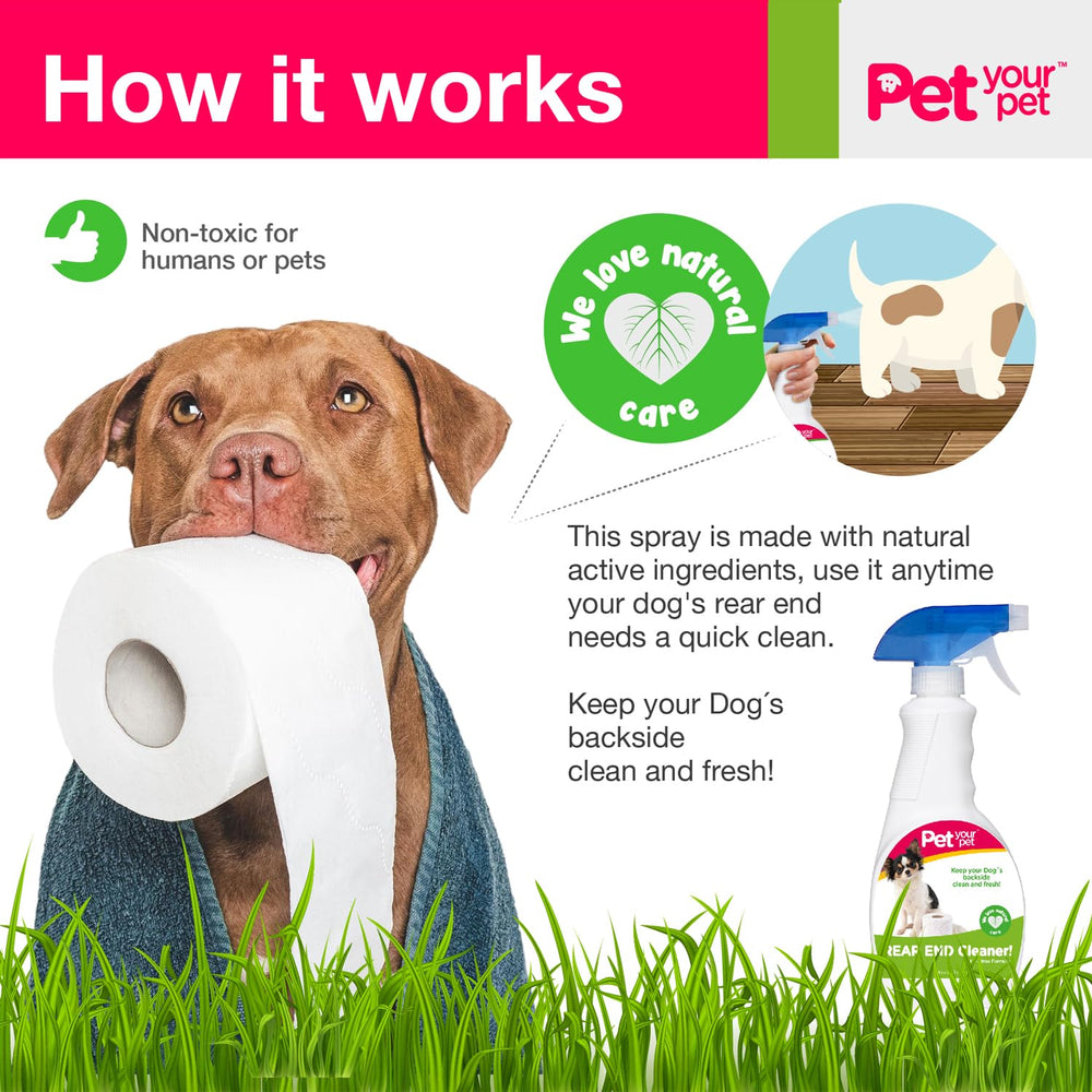 PET YOUR PET emballage arrière montrant instructions et conseils d’usage