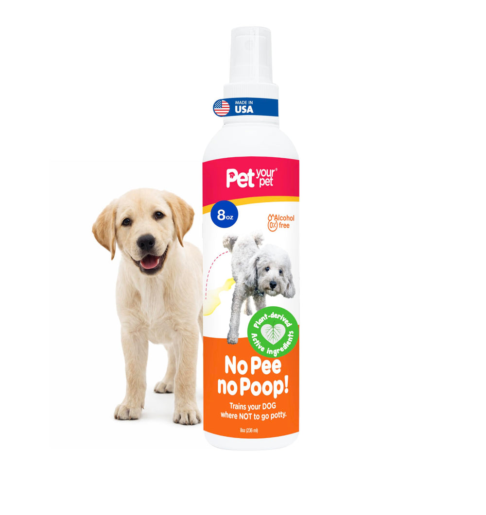 PET YOUR PET flacon face montrant format 8 fl oz et usage clair