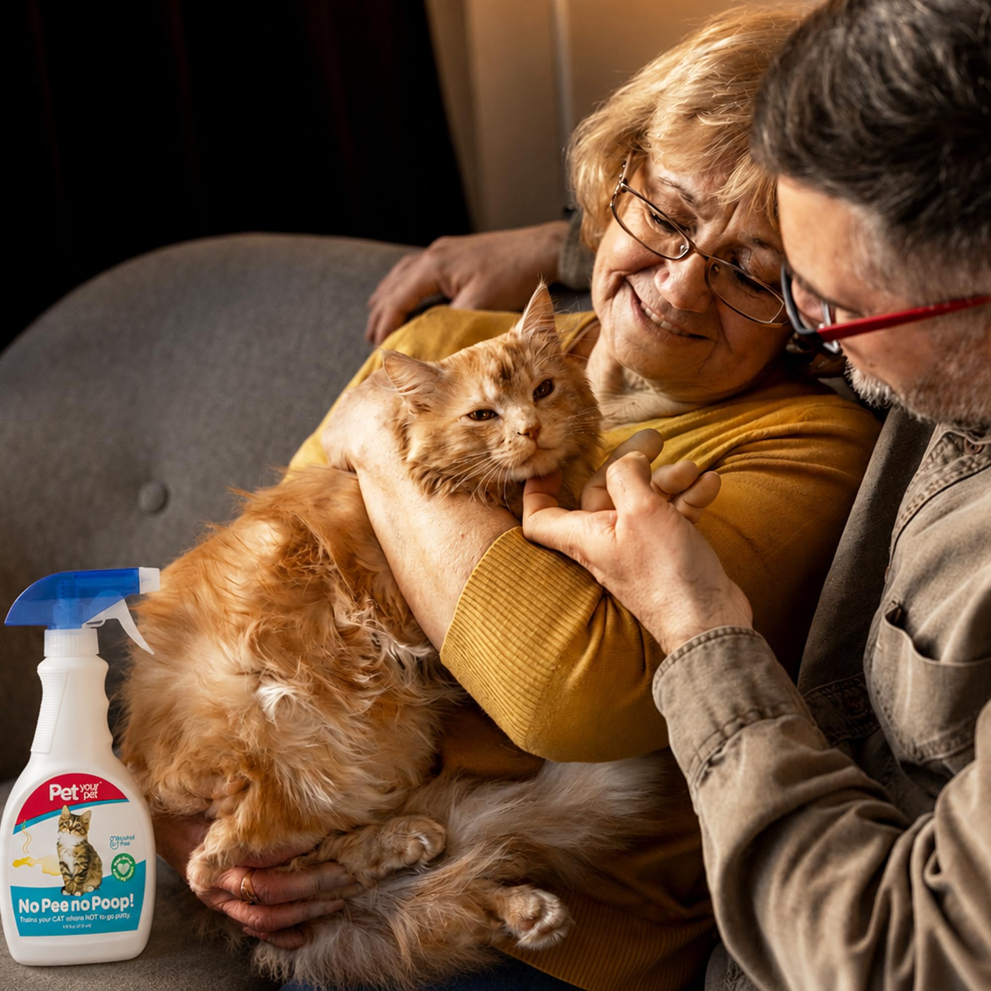 PET YOUR PET spray utilisé sur un lit pour empêcher marquage indésirable