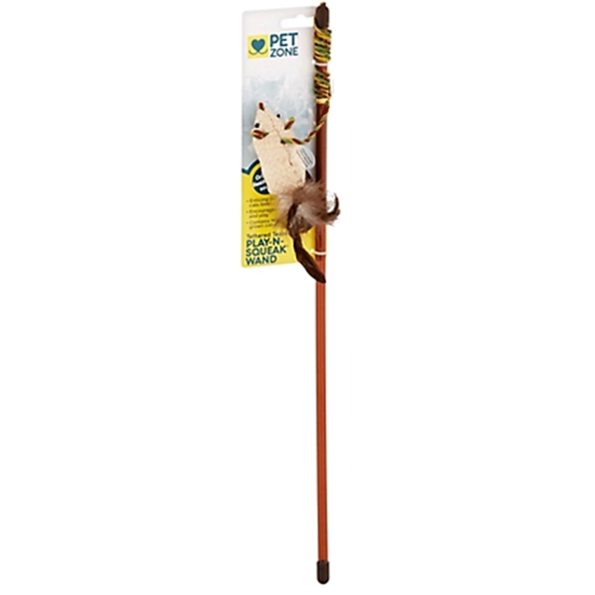Pet Zone baguette face avant montrant la souris et la tige, stimulation interactive