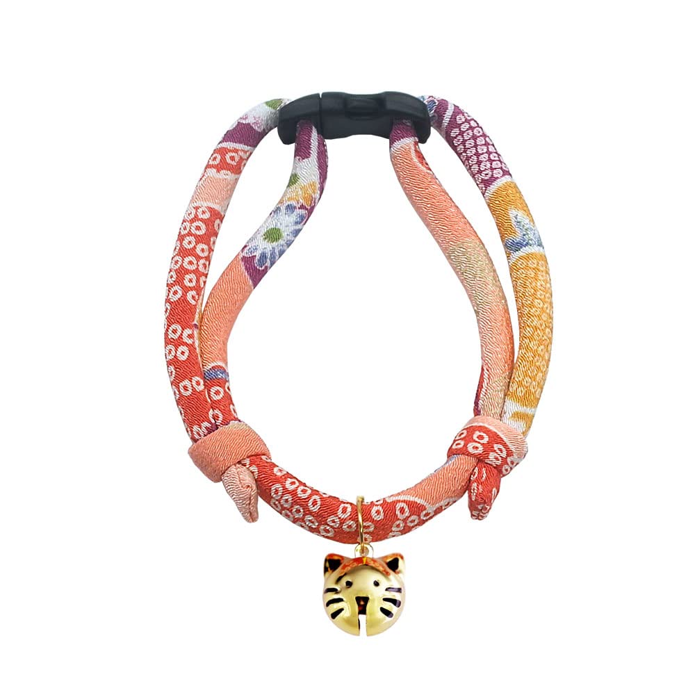 PetSoKoo vue avant du collier montrant le motif kimono et confort
