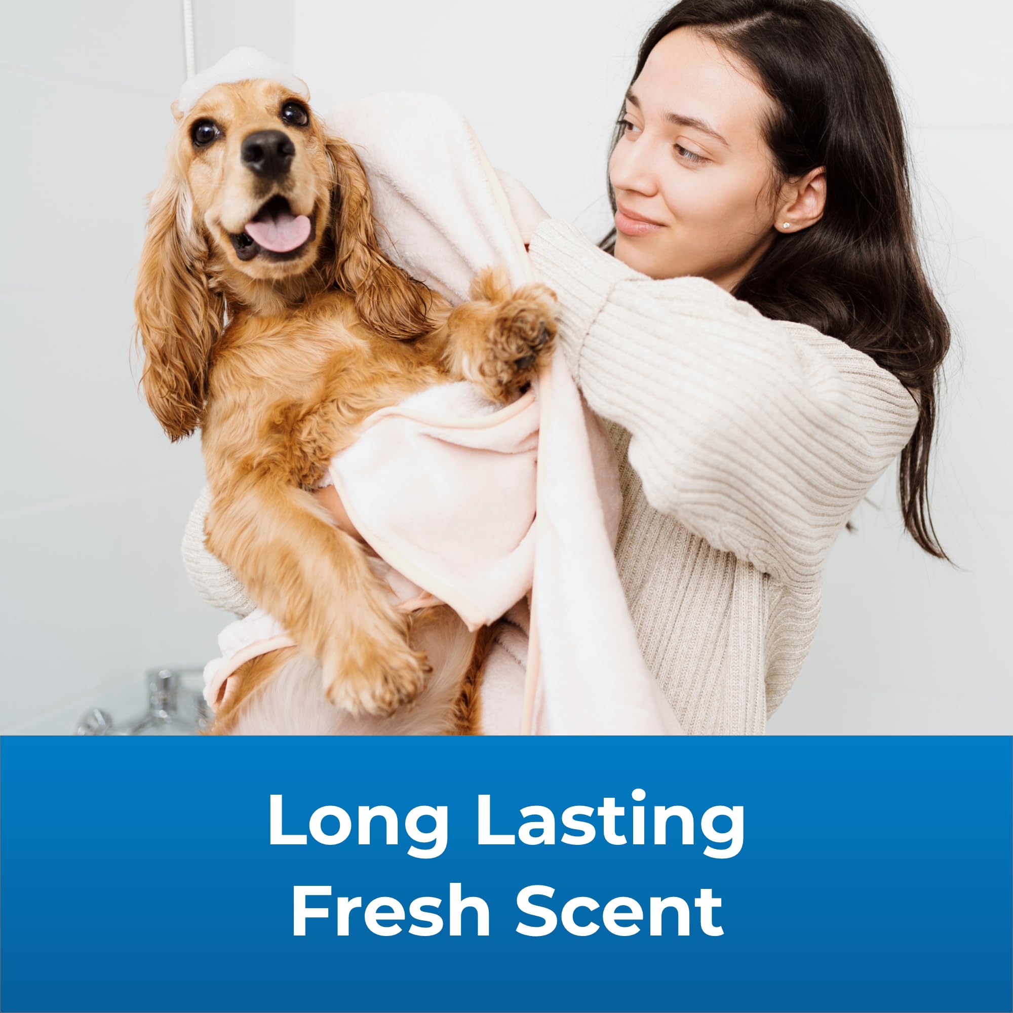 PetAg application sur chien en bain pour un pelage plus doux