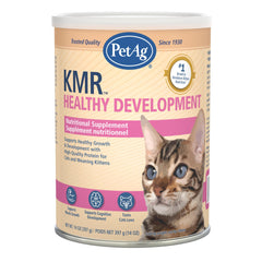 PetAg KMR emballage avant montrant la bouteille et bénéfice confiance nutritionnelle