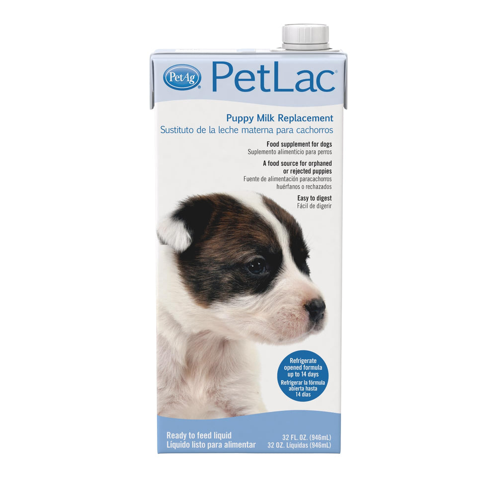 PetAg PetLac emballage avant offrant praticité pour nourrir plusieurs chiots