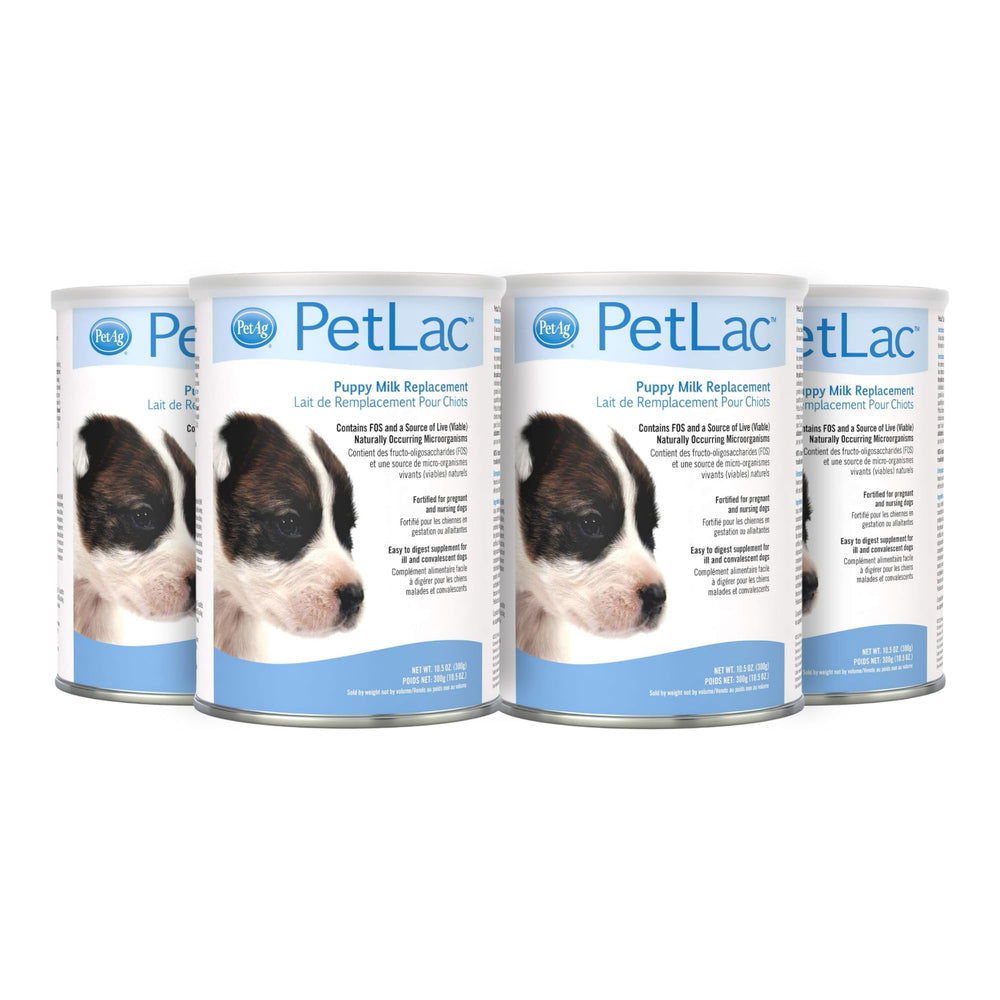 PetAg PetLac emballage avant montrant informations produit et portion pratique