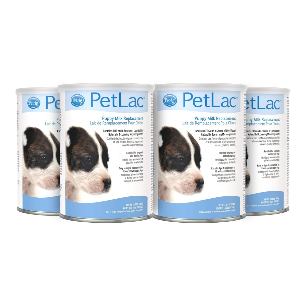 PetAg PetLac emballage avant montrant informations produit et portion pratique
