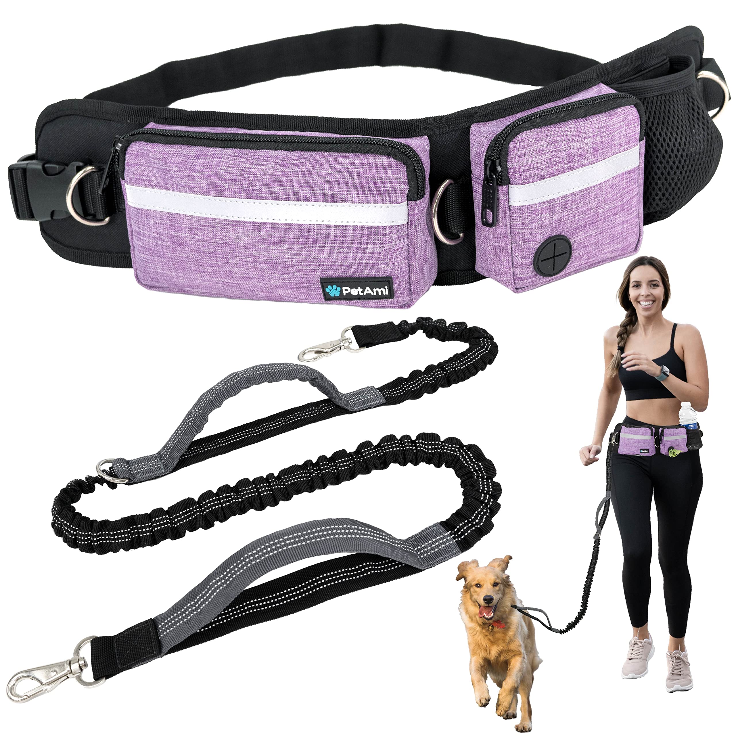 PetAmi ceinture face avant montrant rangement et confort