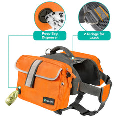 PetAmi chien en randonnée portant le sac, confort et rangement optimisés