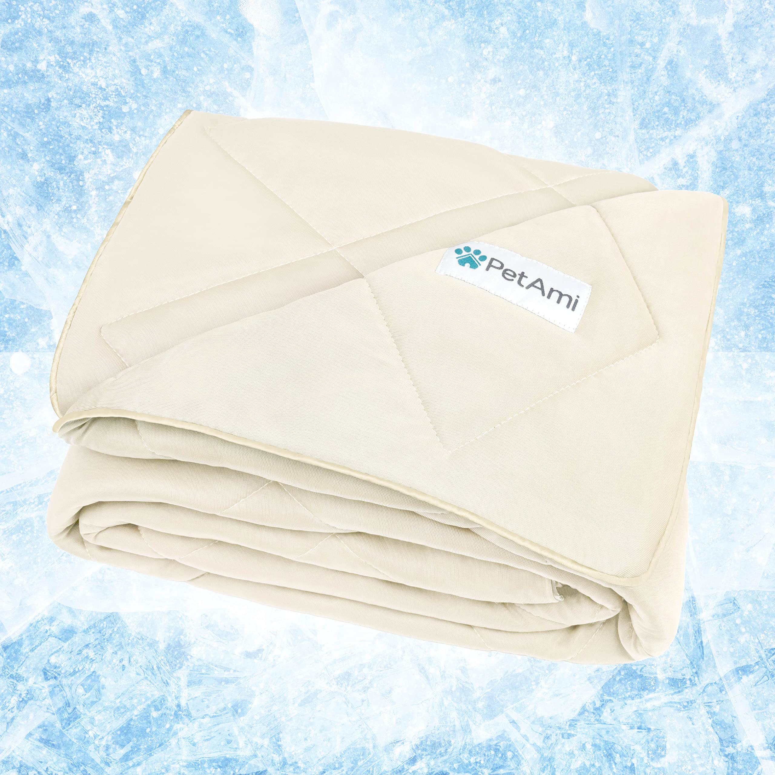 PetAmi couverture face avant beige protégeant canapé et offrant confort