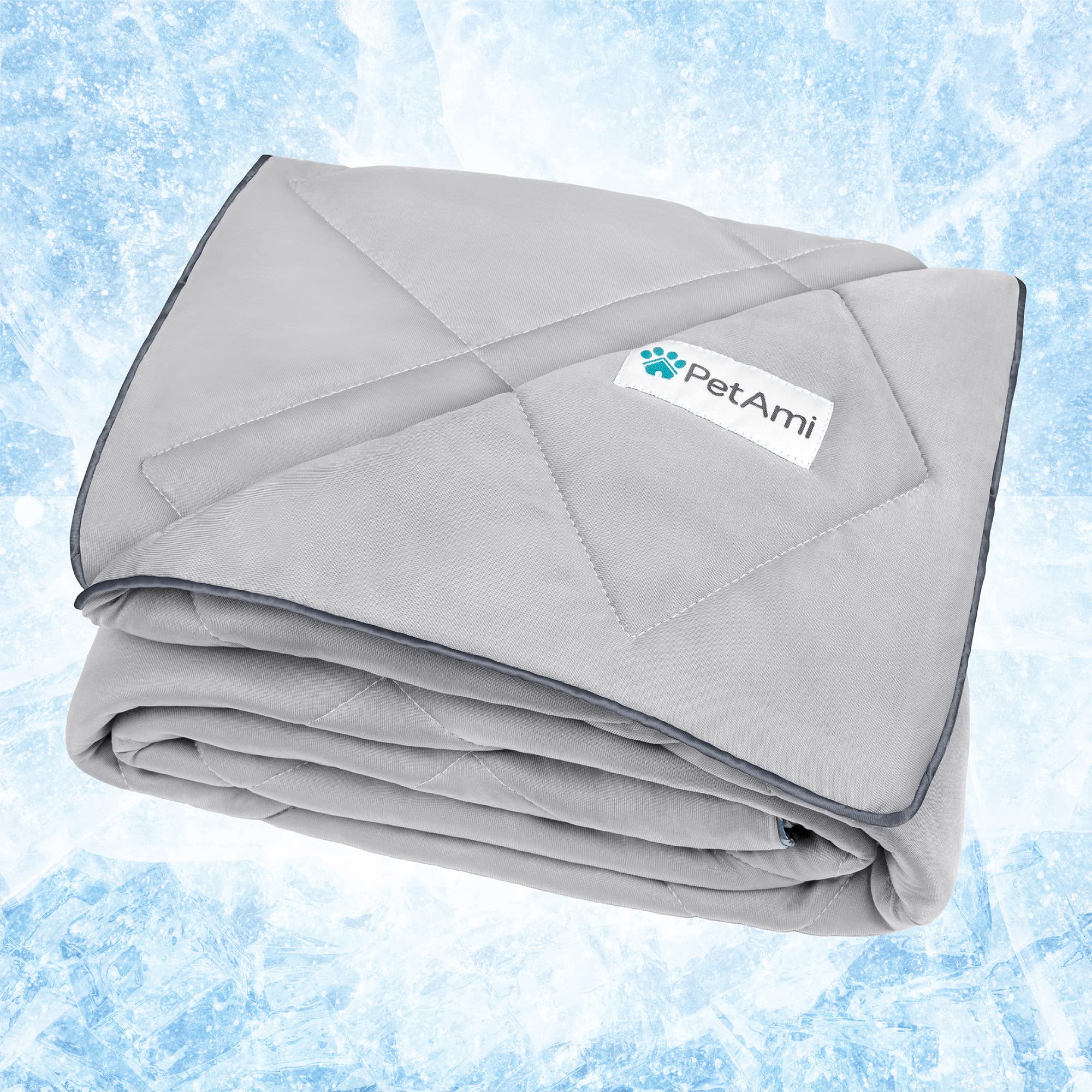 PetAmi couverture pile avant gris clair pour confort et protection