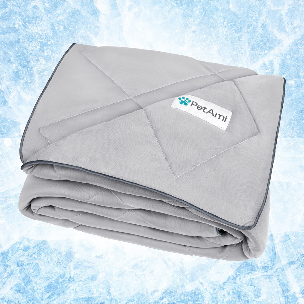 PetAmi couverture pile avant gris clair pour confort et protection