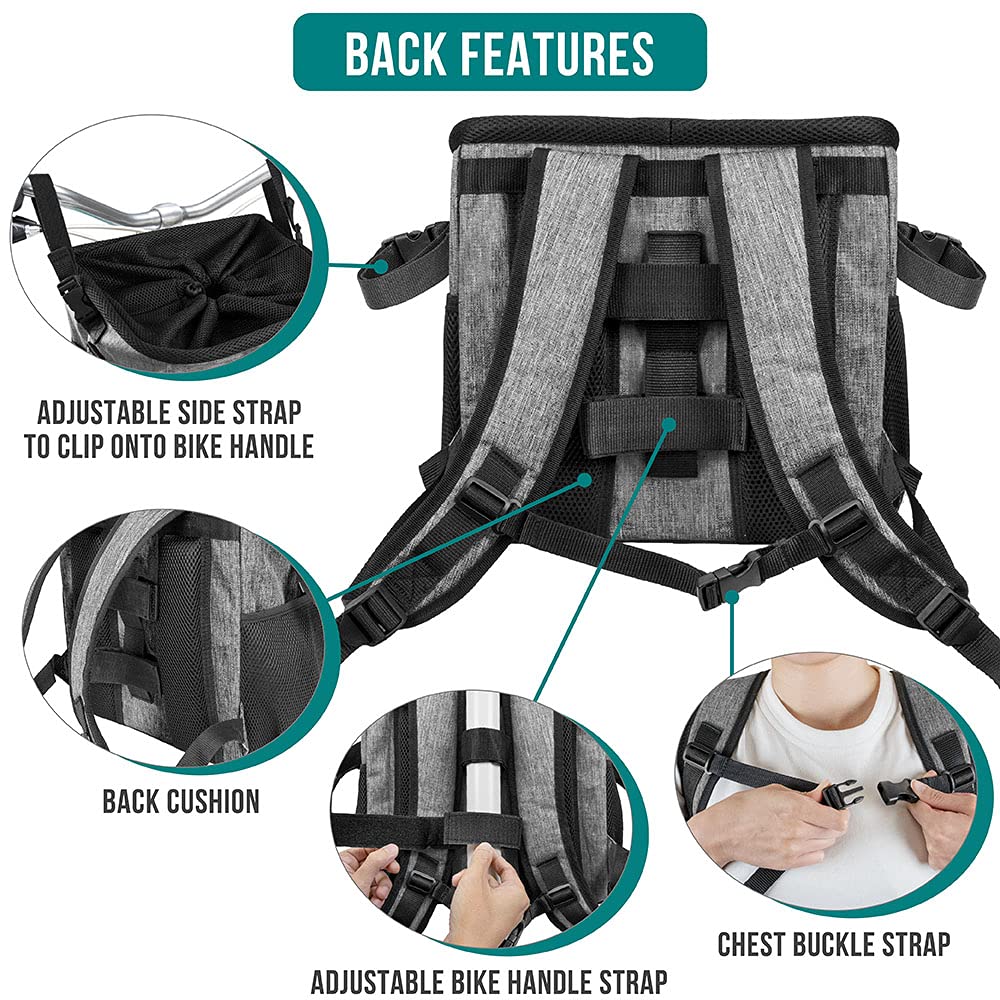 PetAmi poches extérieures et distributeur de sacs pour organisation pratique