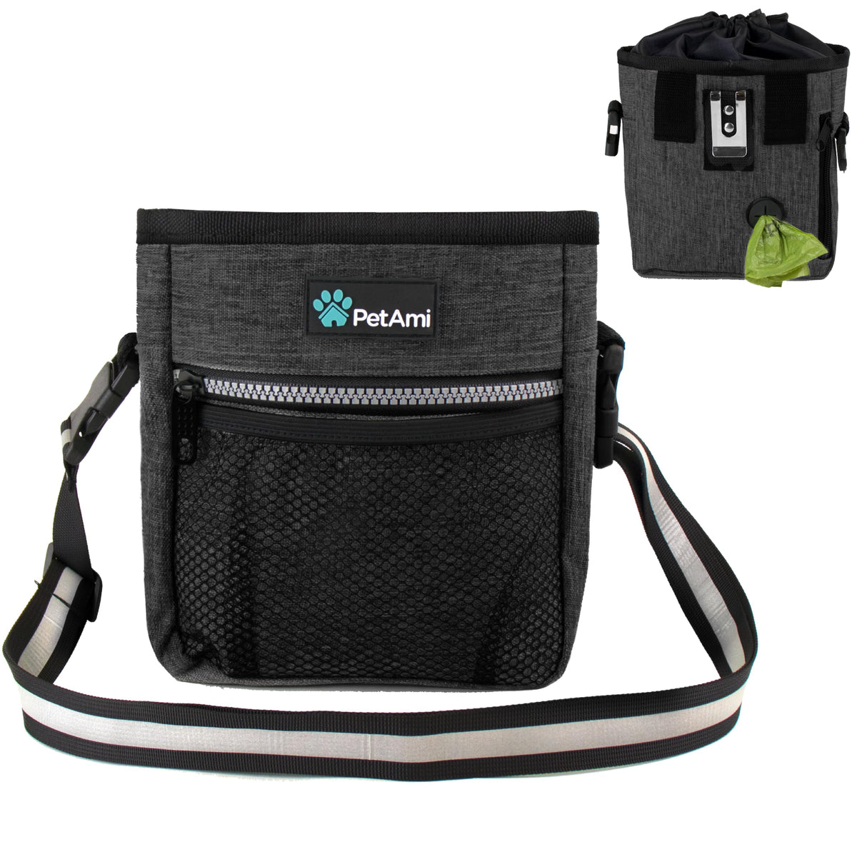 PetAmi pochette devant montrant rangement organisé et accès rapide