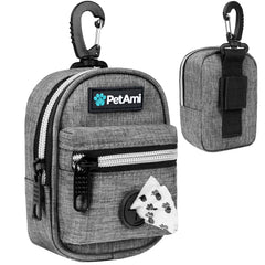 PetAmi porte-sacs devant montrant fixation robuste et organisation