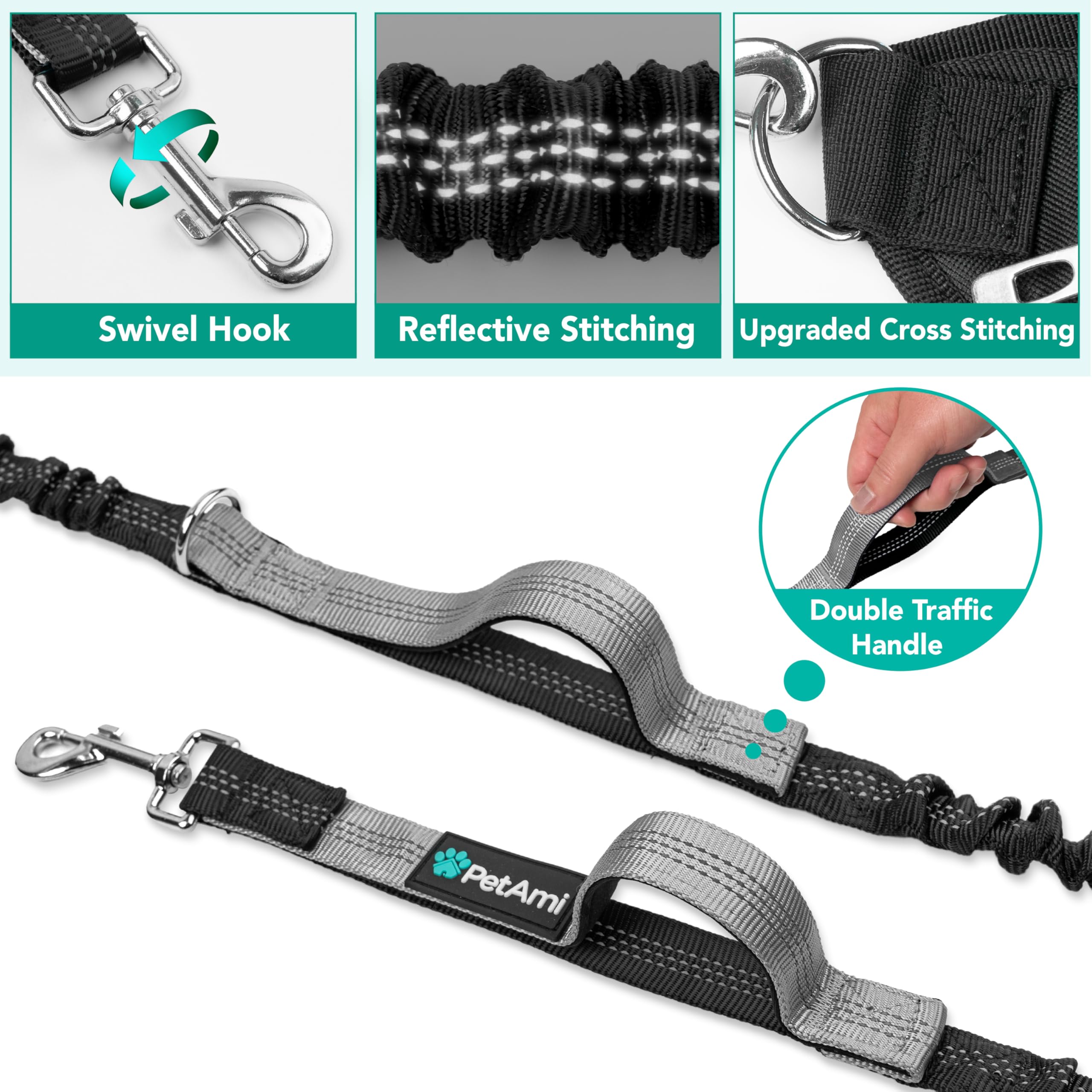 PetAmi sac-banane ouvert pour ranger téléphone et bouteilles