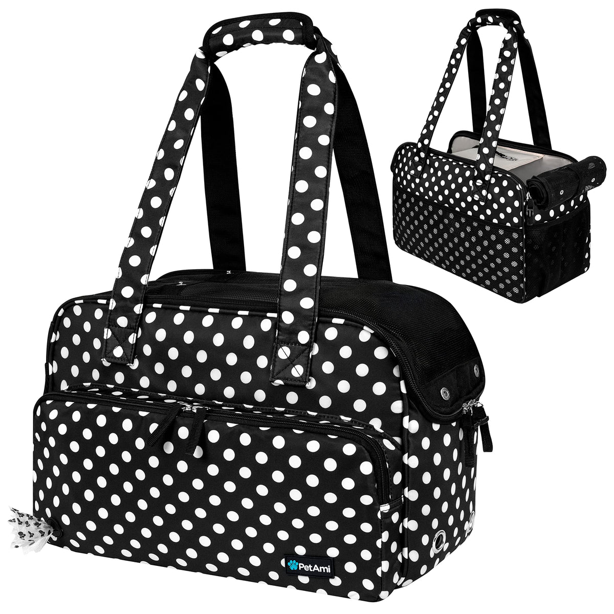PetAmi sac face avant polka dot, style et confort pour sorties