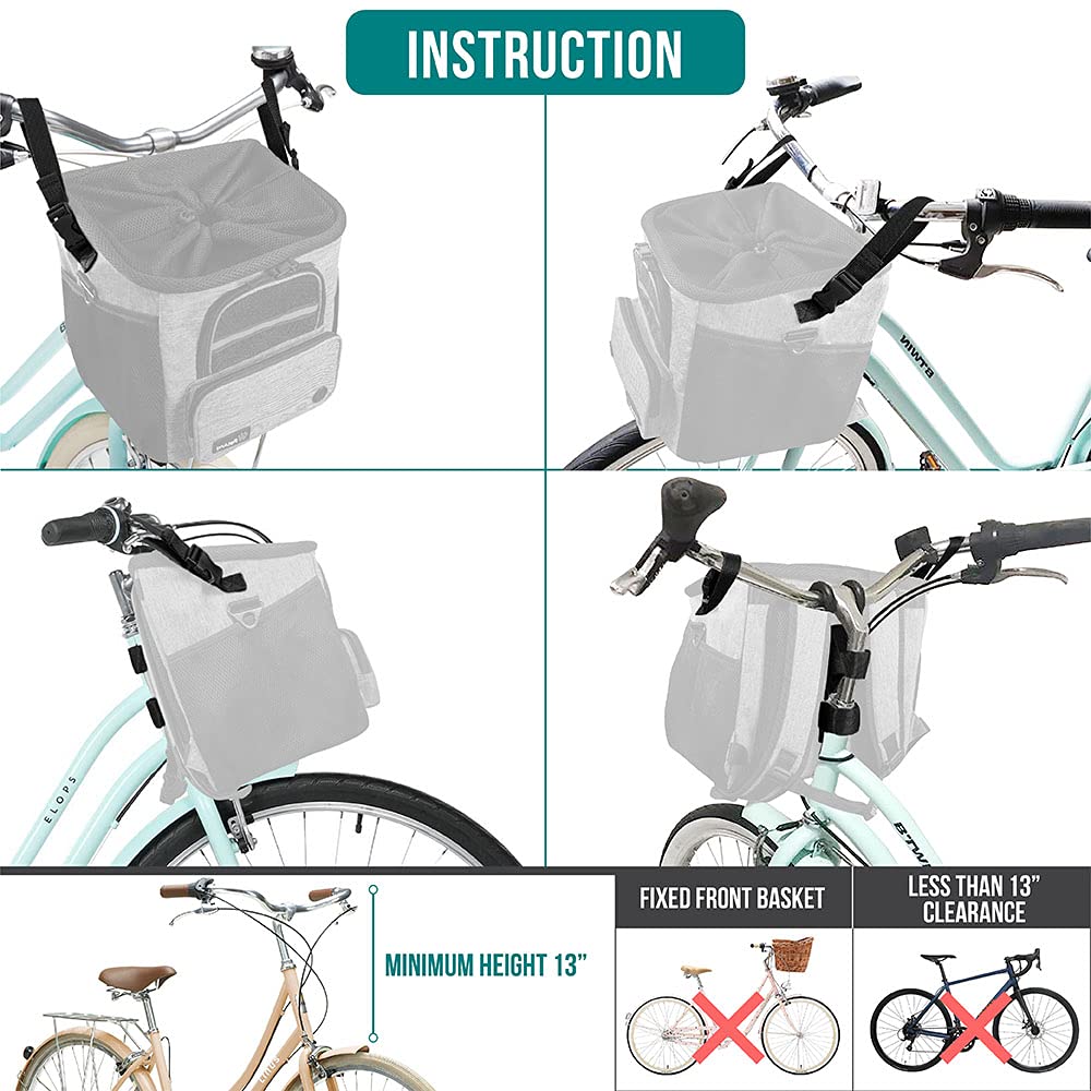 PetAmi transporteur installé sur guidon pour balades à vélo sereines