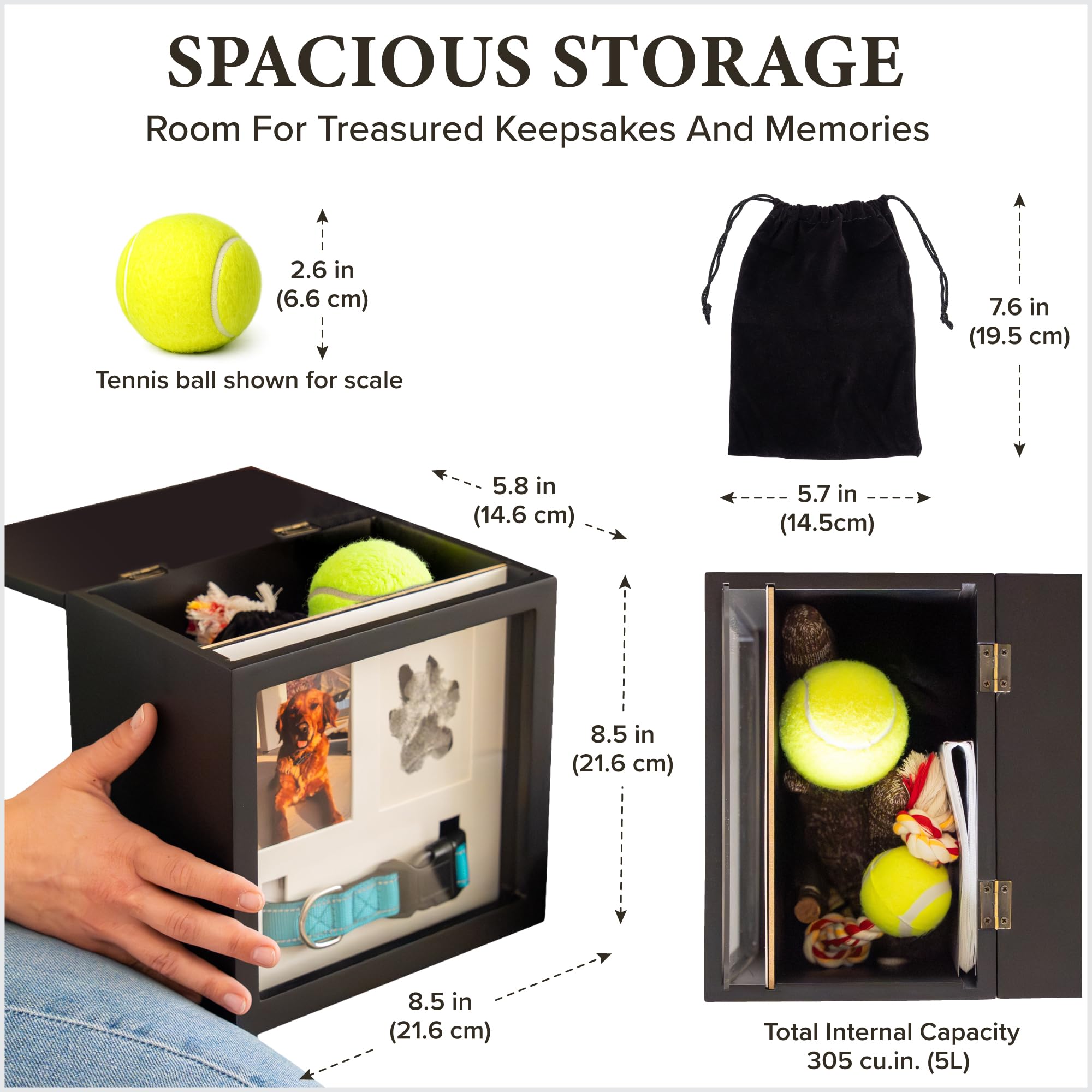PETAMICS flacon pour fourrure en gros plan gardant un souvenir tangible