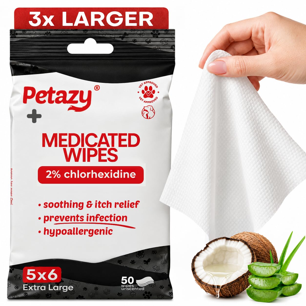Petazy emballage avant montrant format XL et usage antiseptique