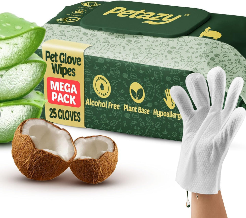 Petazy emballage avant montrant boîte 25 lingettes, gain de temps pour toilettage