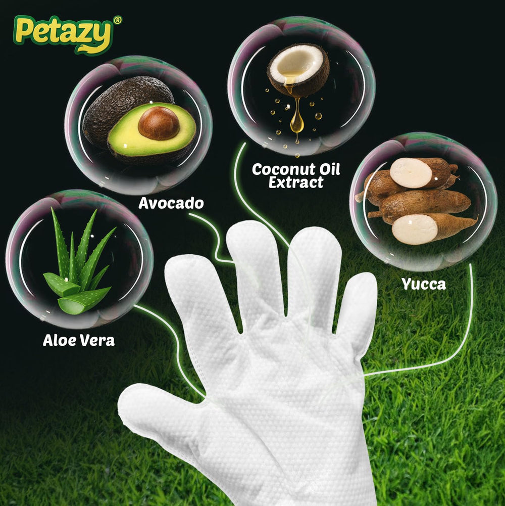 Petazy gros plan texture du gant résistant, solide pour enlever la boue