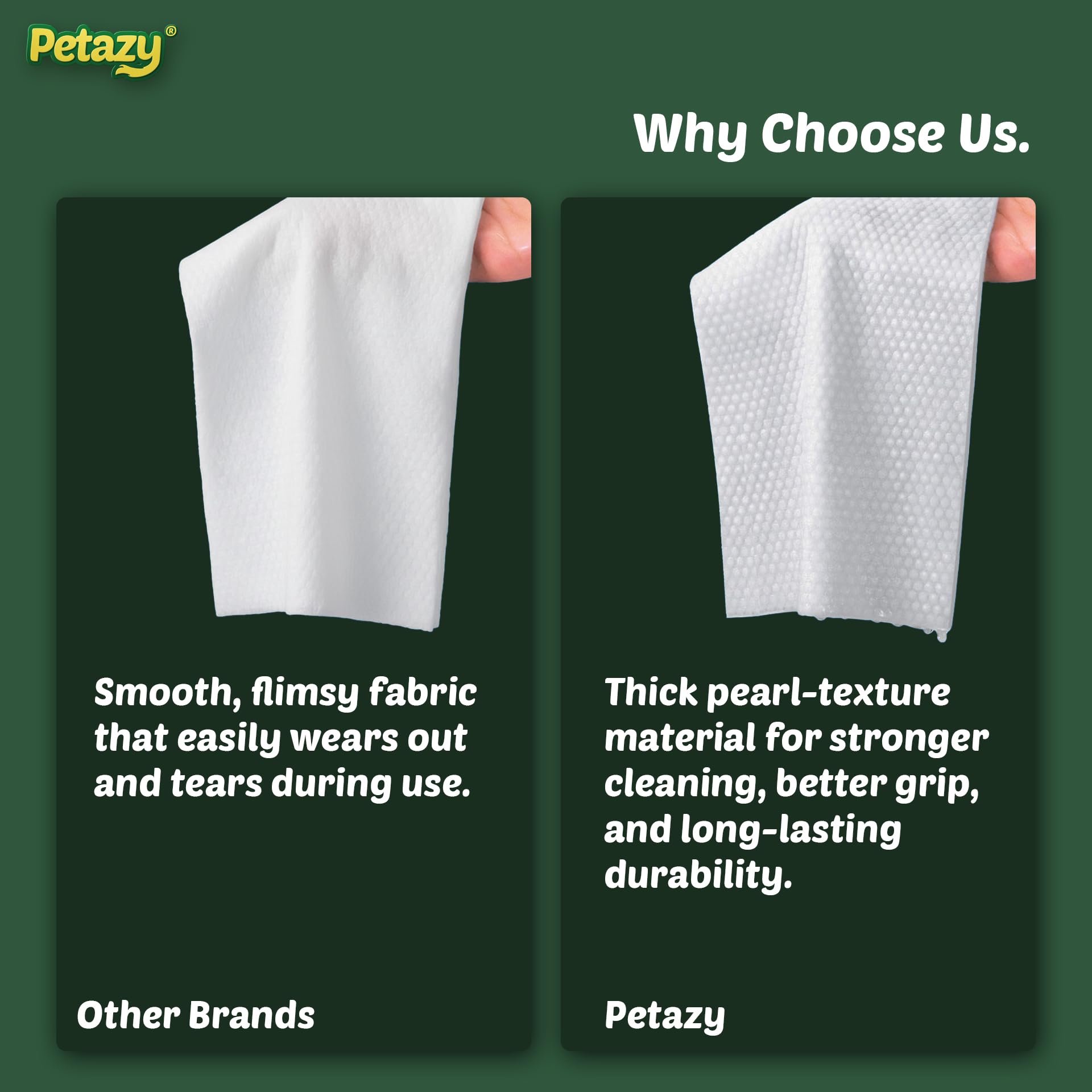 Petazy lingette utilisée pour nettoyer pattes boueuses, nettoyage rapide