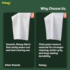 Petazy lingette utilisée sur patte, élimine boue rapidement