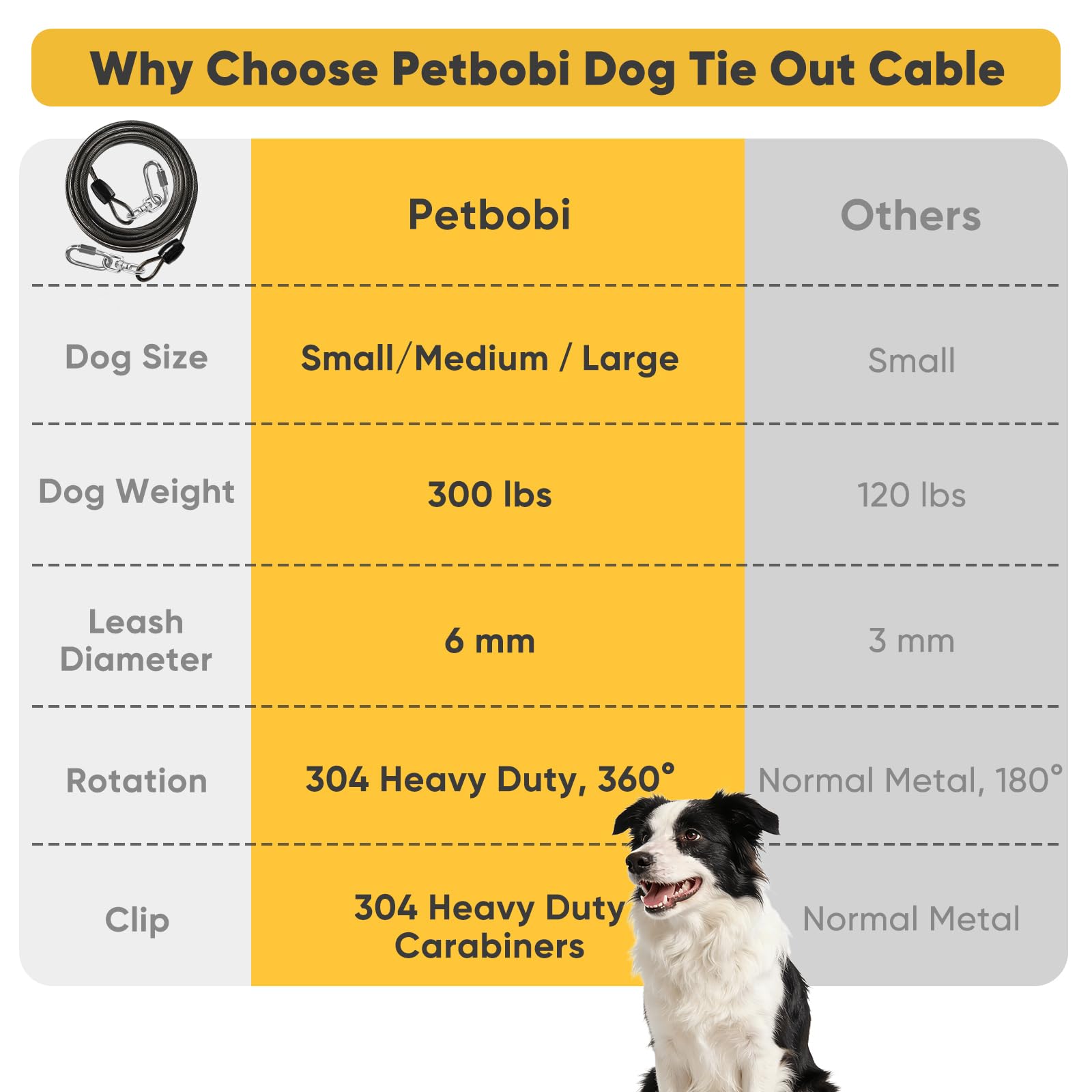Petbobi mousqueton à verrou vis inox pour connexion fiable