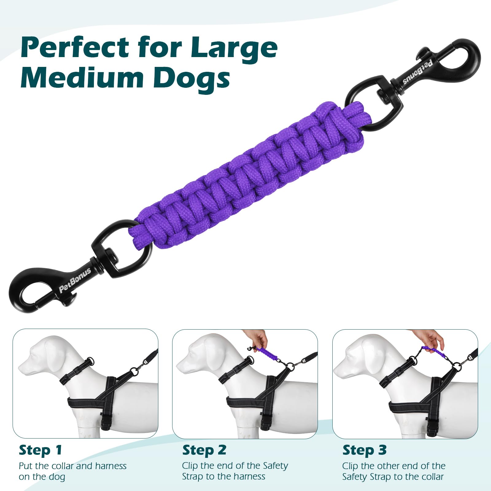 PetBonus sélection de couleurs disponible pour assortir colliers et harnais