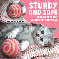 PetBox Cutie's gros plan sur la texture en sisal tressé pour une prise durable