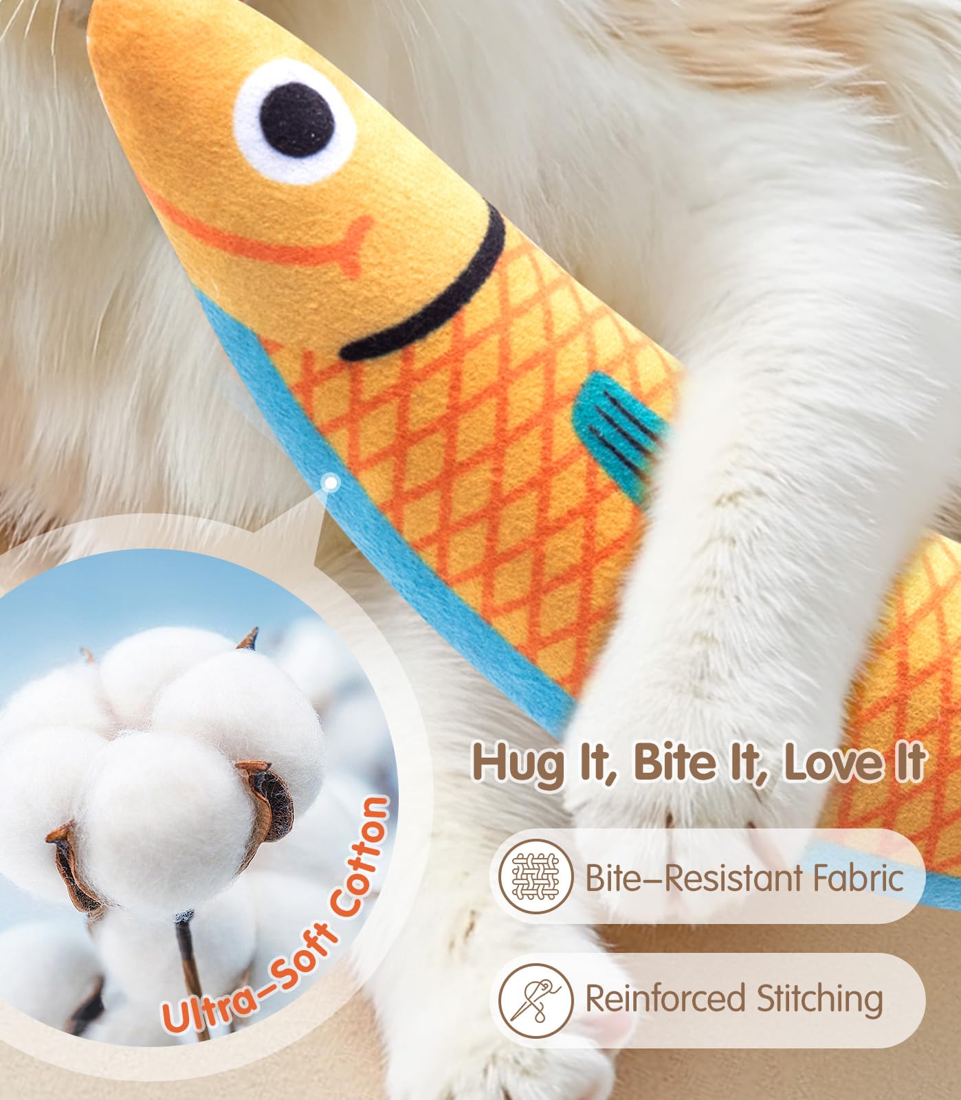 PetBusy détail crinkle et grelot pour stimulation auditive