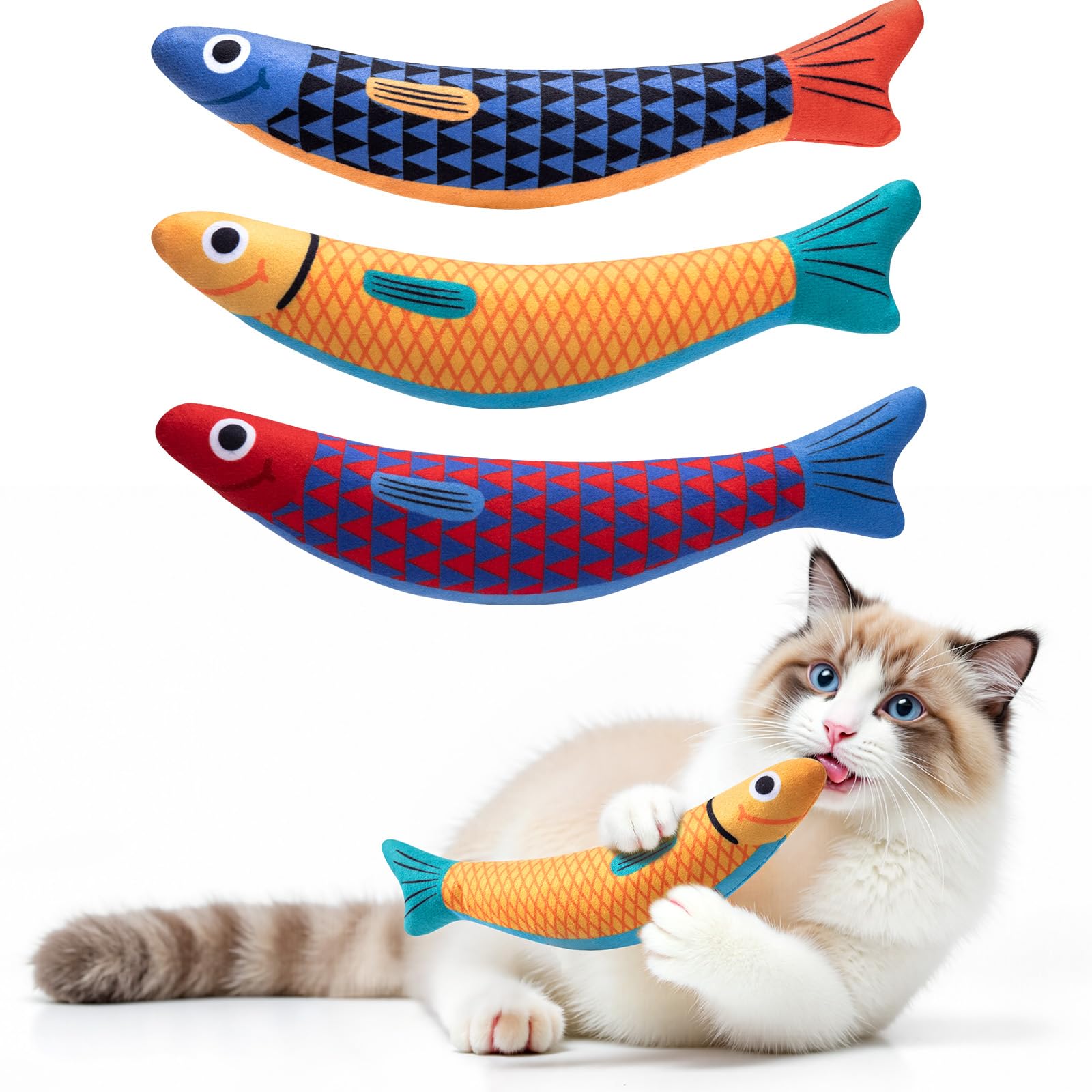 PetBusy poisson face montrant forme attrayante et prise facile