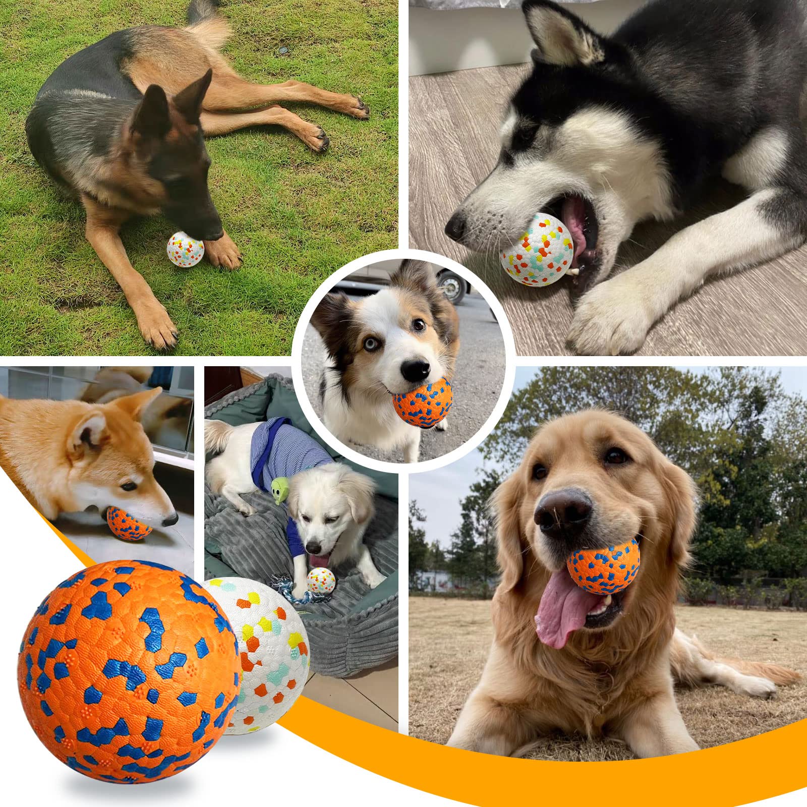 Petcare balle en plein jeu au parc illustrant durabilité et plaisir de rapport