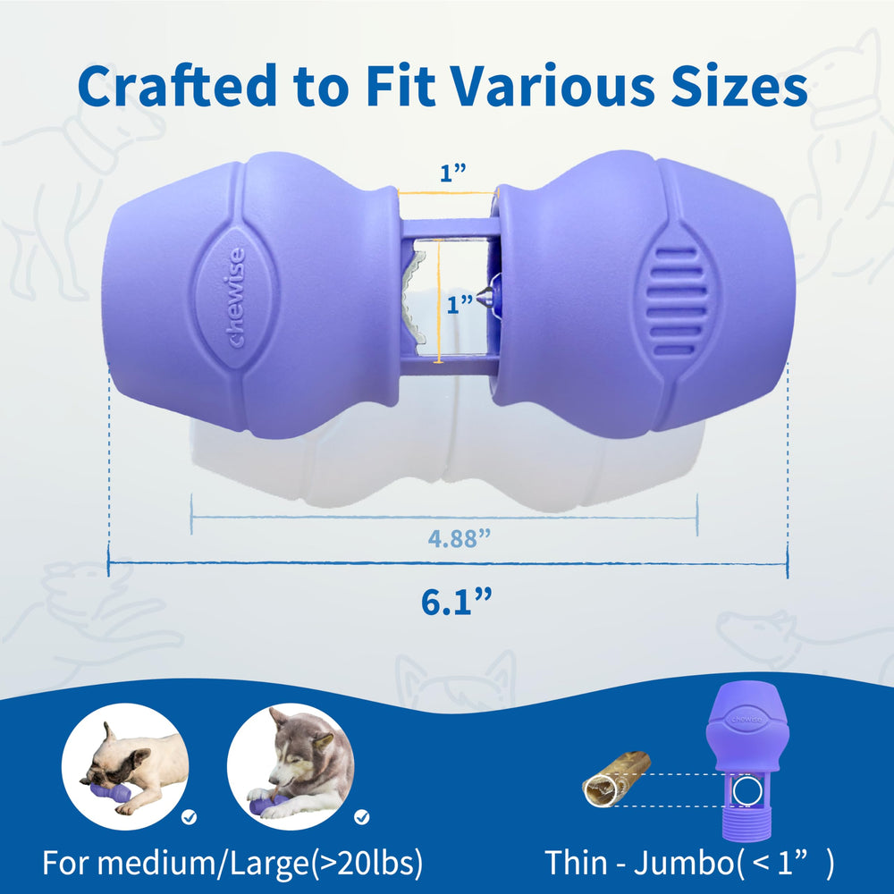 PetClan Chewise comparaison taille main pour évaluer compatibilité chien