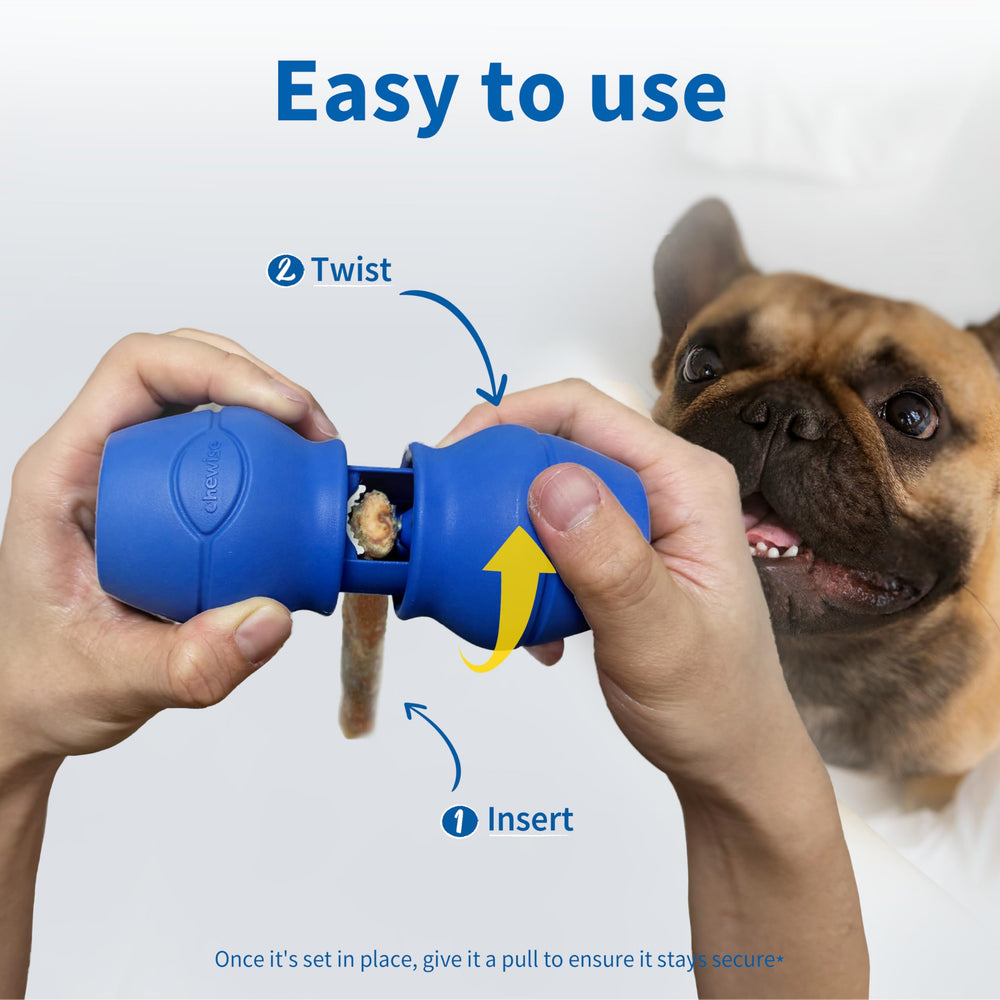 Plusieurs bully sticks compatibles avec le PetClan Chewise montrant la polyvalence