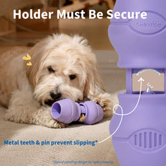 PetClan Chewise gros plan dents métalliques résistantes anti-glissement
