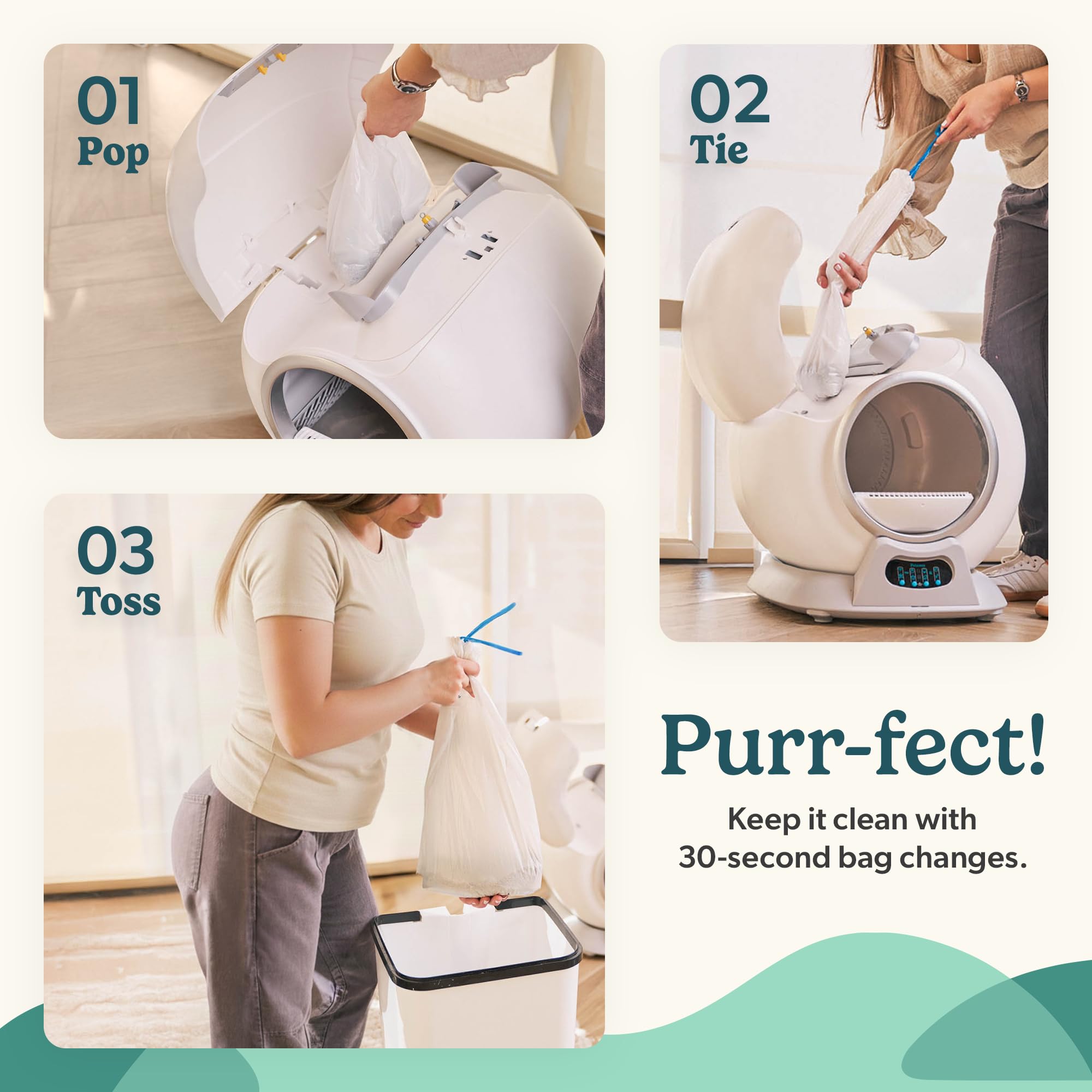 PetCove PurrTek moteur silencieux mis en évidence pour confort animal