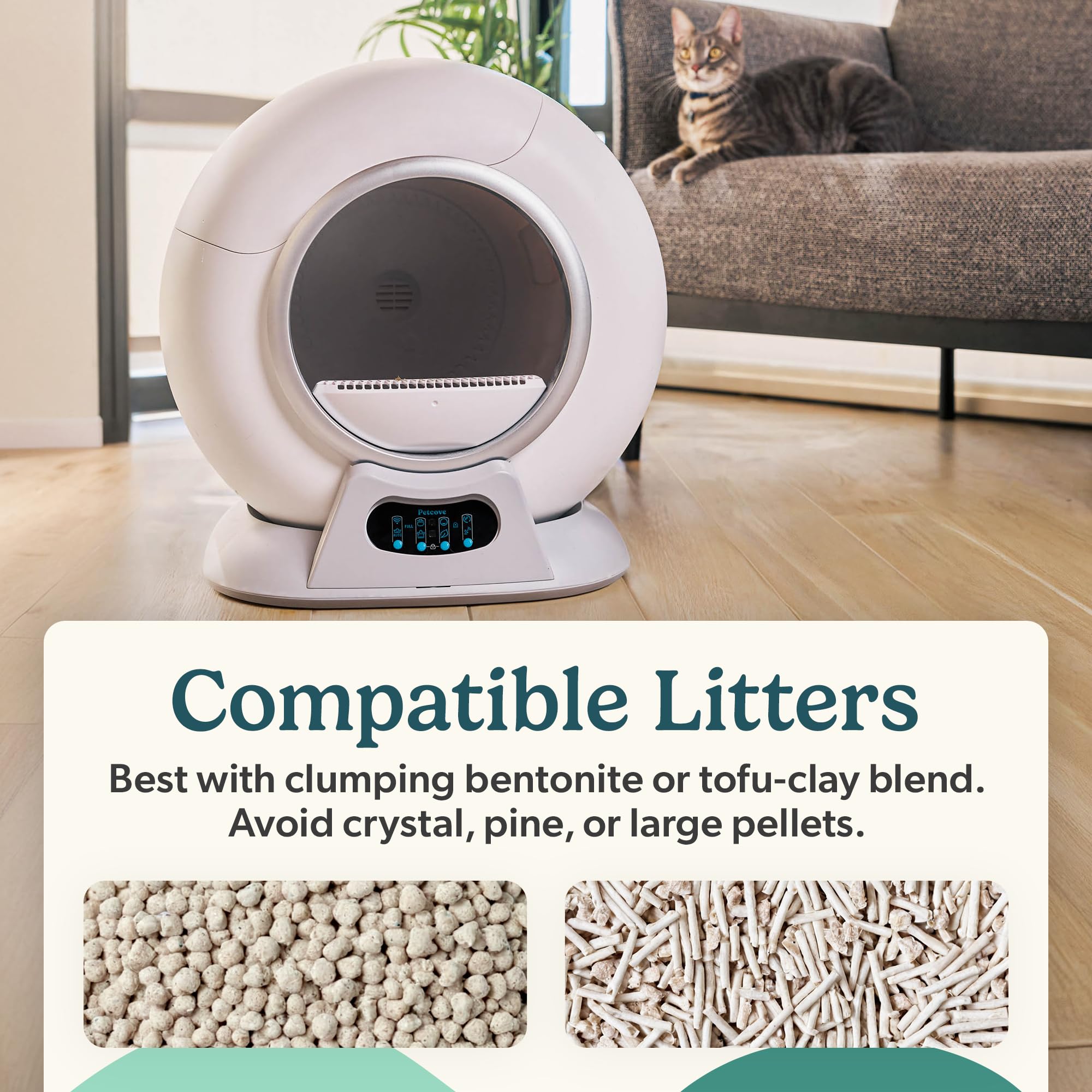 PetCove PurrTek contenu du colis accessoires et guide d'installation