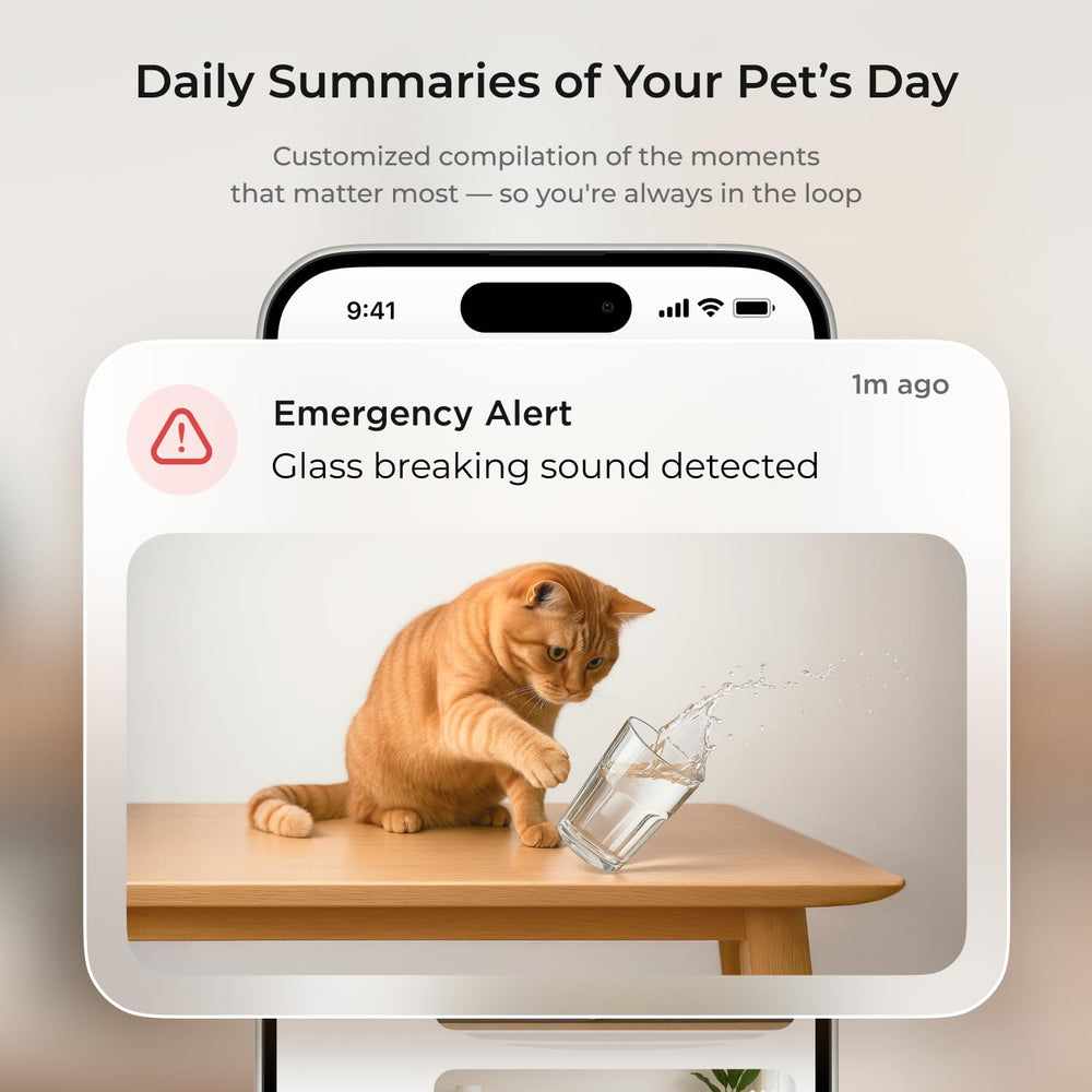 Petcube Cam 360 en mode confidentialité avec objectif masqué pour protection de la vie privée