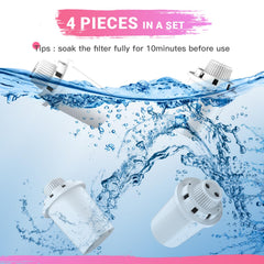 PETDOTT filtre installé dans fontaine inox pour eau plus propre