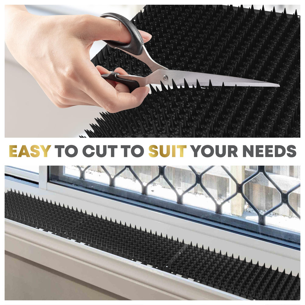 Petfolio tapis Spike posé sur parterre pour protéger plantes extérieures