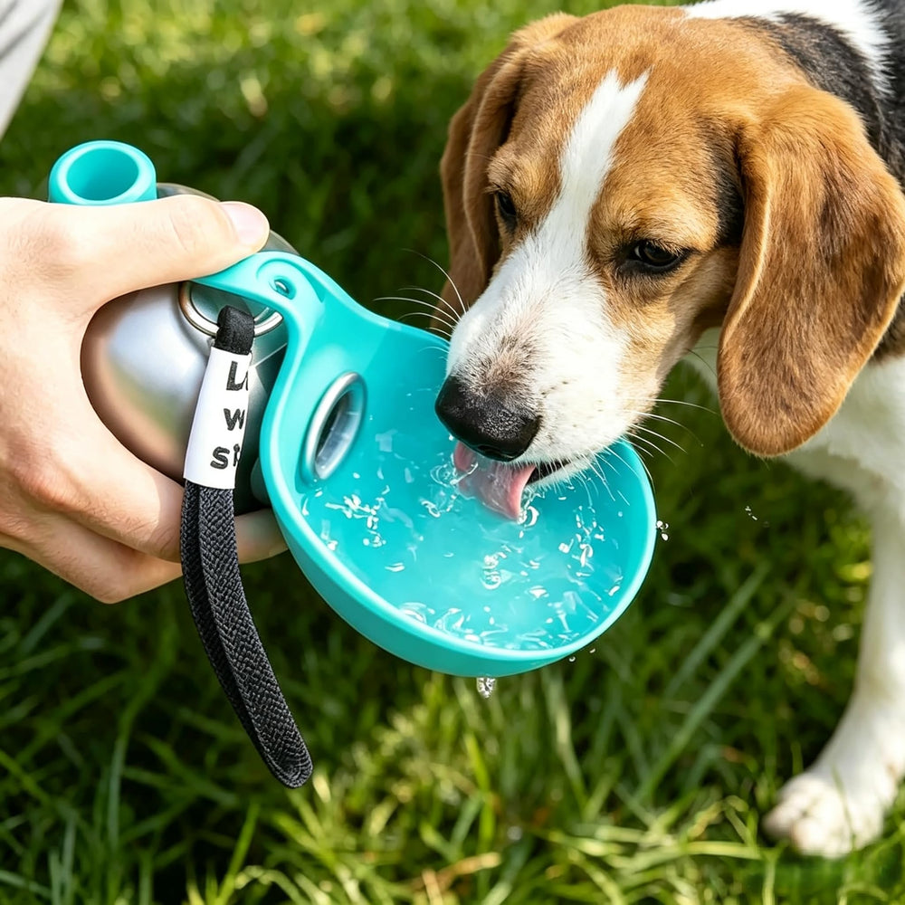 PETFUN emballage et lanière inclus montrant équipement prêt à l'emploi