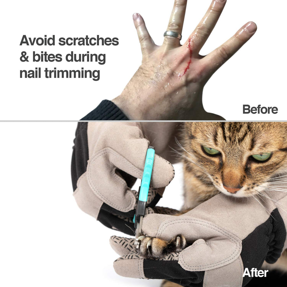 PetFusion gant en situation, prise en main sécurisée et confortable