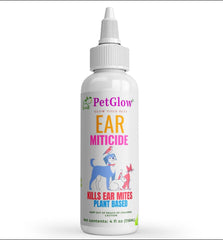 Petglow emballage avant montrant le produit et les instructions pour un traitement efficace