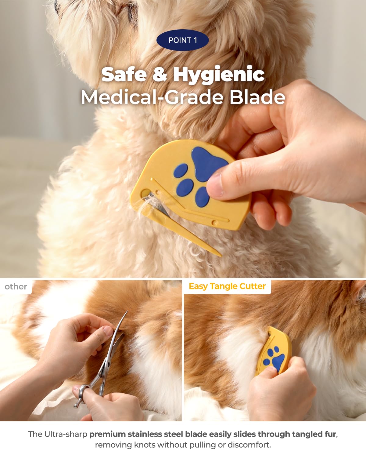 PETHROOM outil en action sur chien réduisant stress