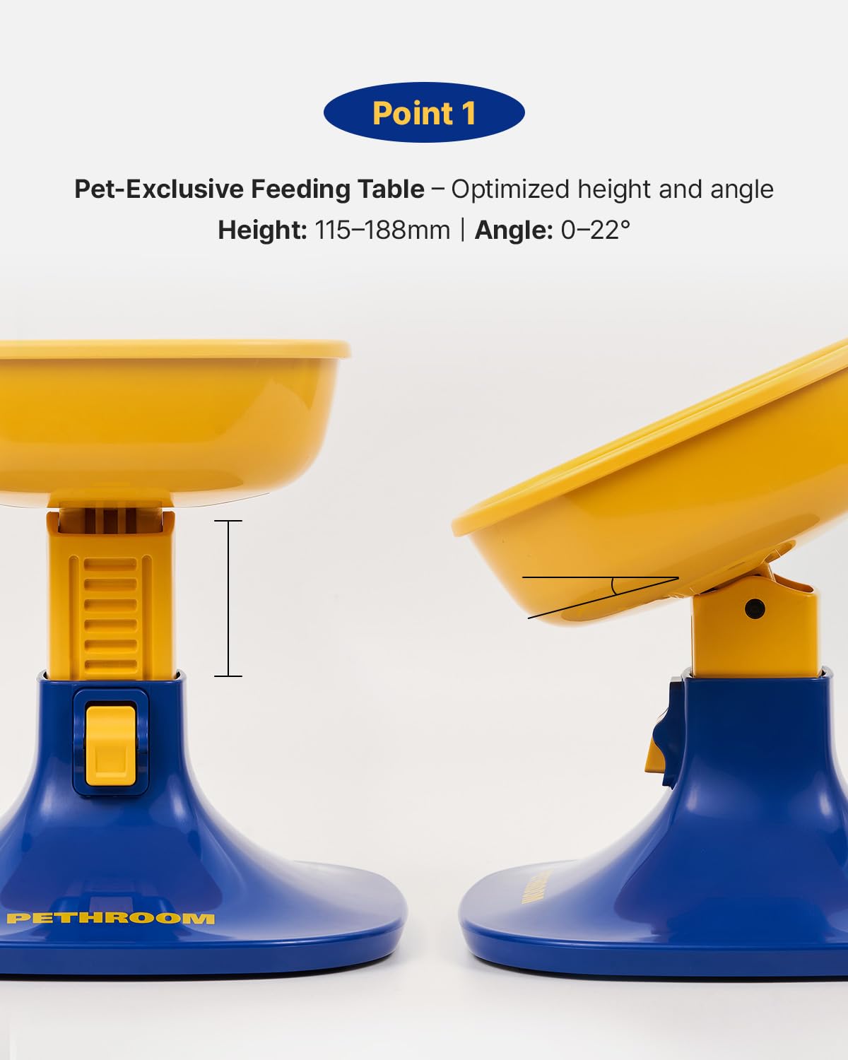 PETHROOM support utilisé par un chien montrant posture naturelle