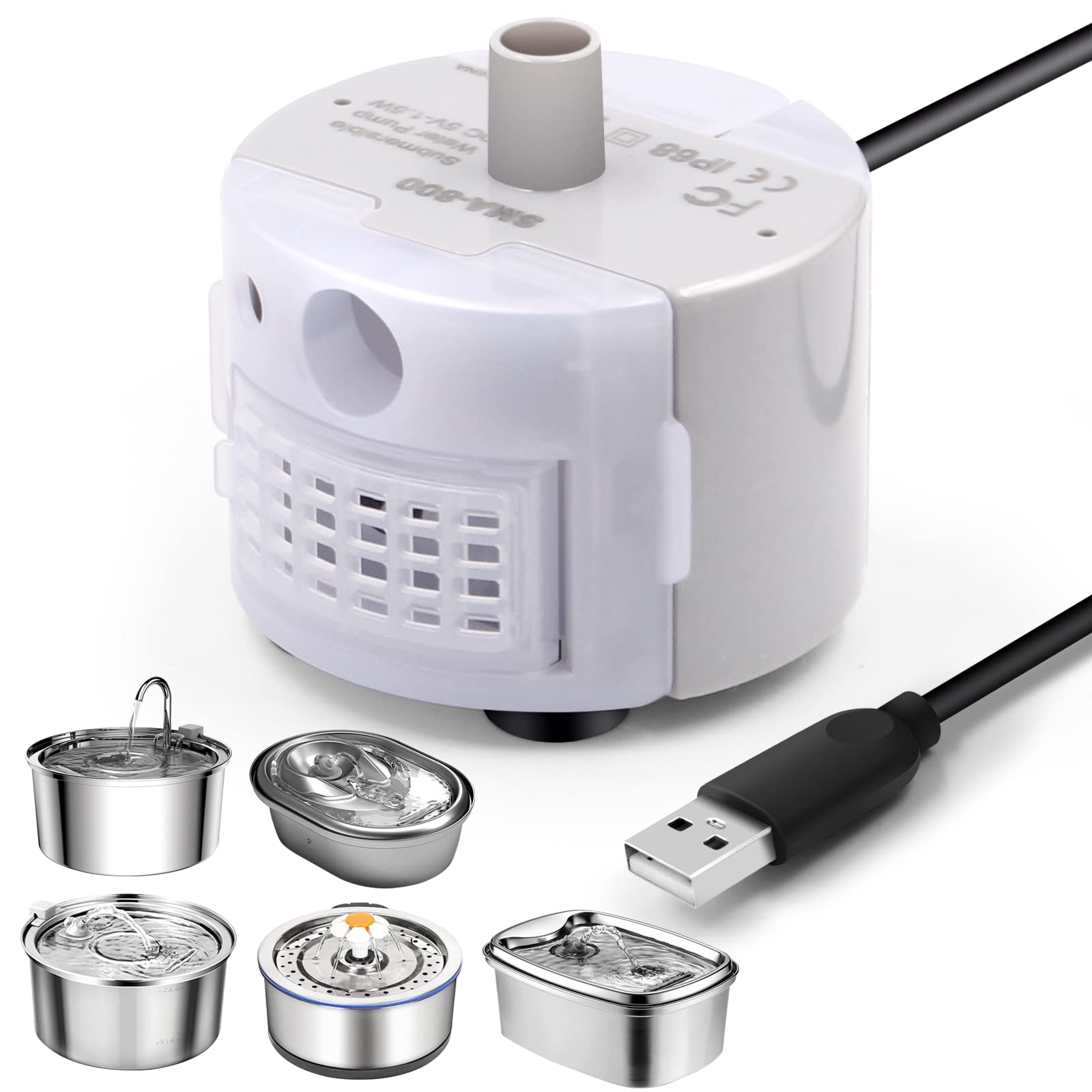 Petilog pompe SMA-800 vue avant montrant le boîtier compact et discrétion sonore