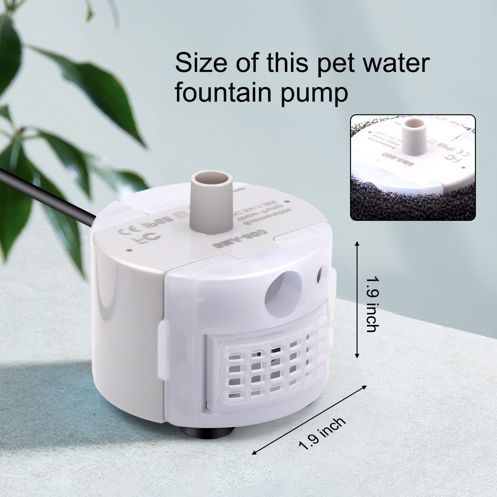 Petilog pompe installée dans une fontaine en acier inoxydable pour hydratation continue