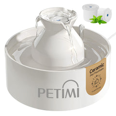 PETIMI façade de la fontaine céramique, design élégant et hygiène améliorée