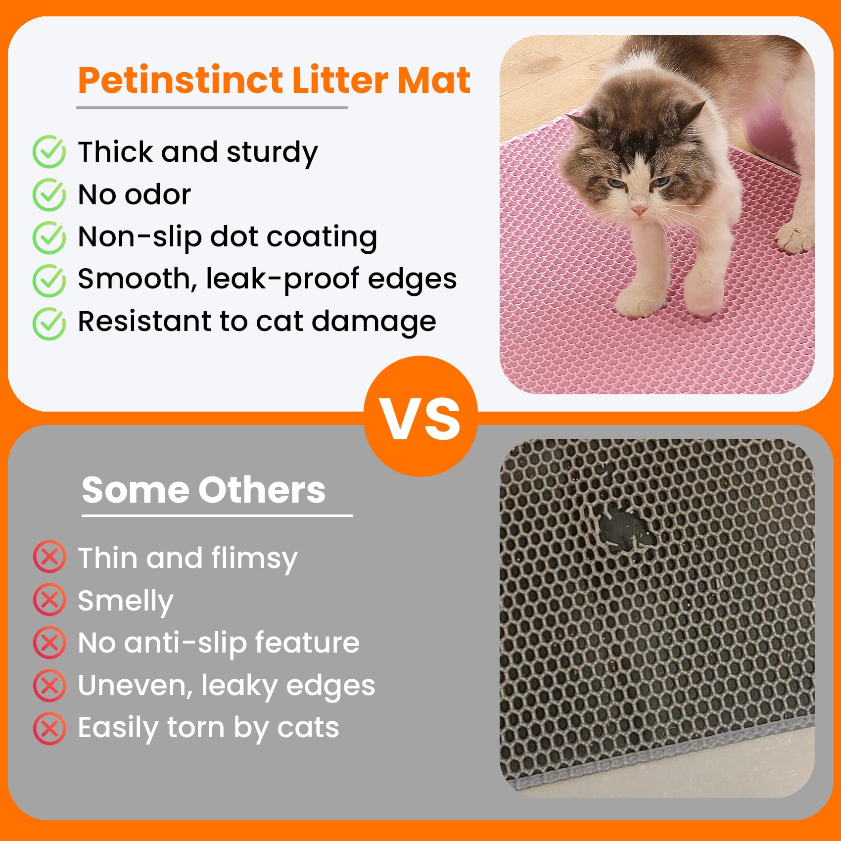 Petinstinct couche inférieure étanche protégeant le sol des liquides